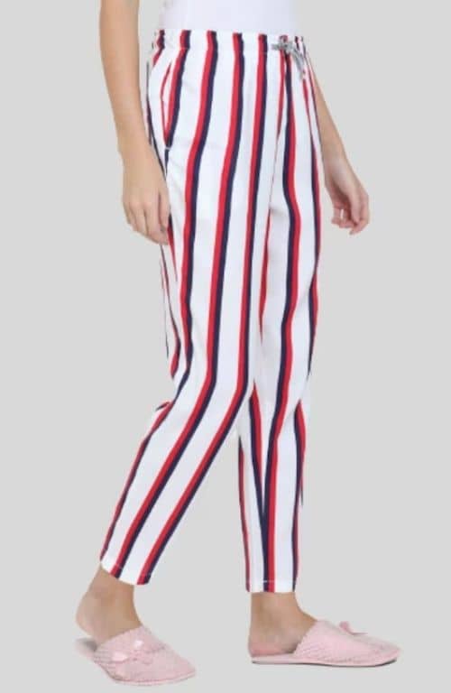 The White Like The Stripe Women PJ Pant