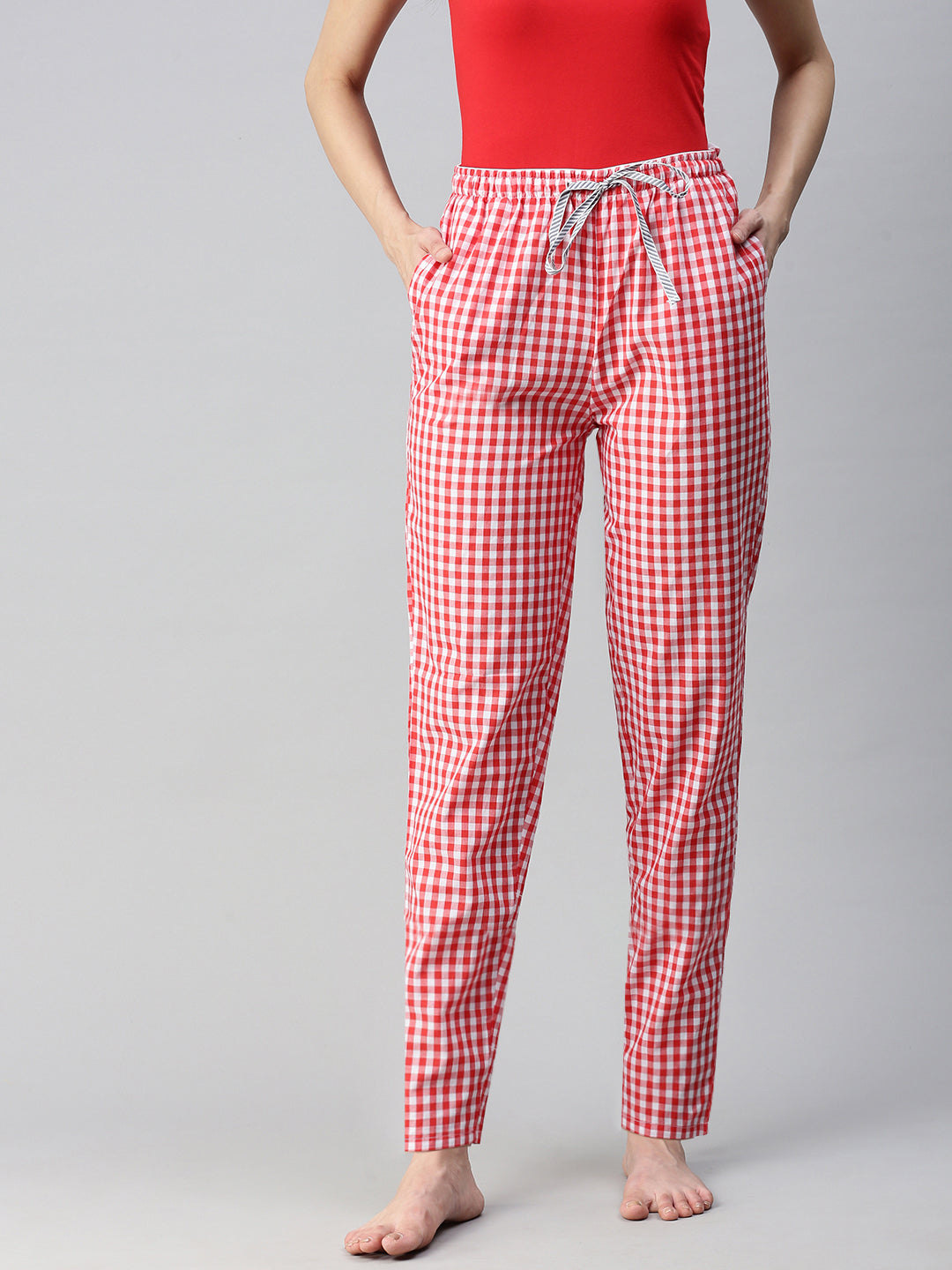 The Red Checkered Past Women PJ Pants