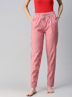 The Red Checkered Past Women PJ Pants