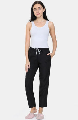 The Black Canvas Solid Women PJ Pant