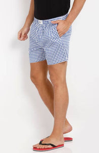 The Blue Gingham Checked Boxer