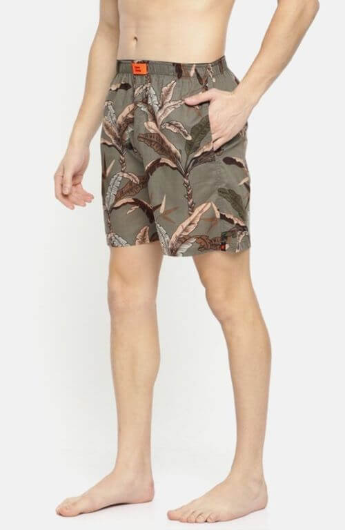 The Tropical Leaves Printed Boxer