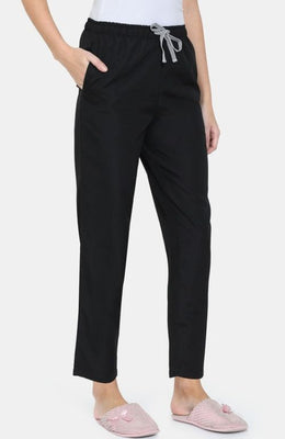 The Black Canvas Solid Women PJ Pant