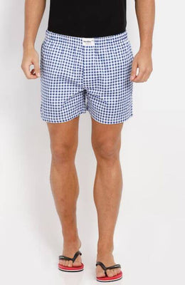 The Blue Gingham Checked Boxer