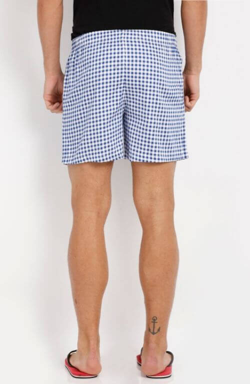 The Blue Gingham Checked Boxer