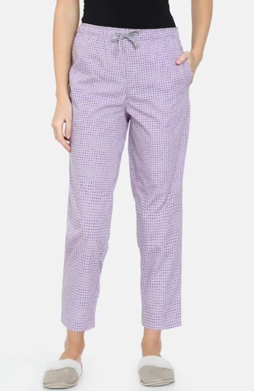 The Purple Polka Dot Pattern Women PJ Pant