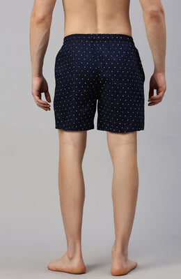 The Great Polka White in Blue Boxer