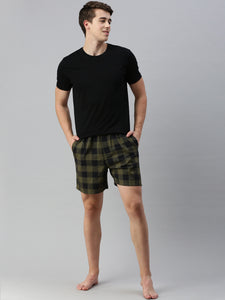 The Bareblow Olive Black Men's Boxer