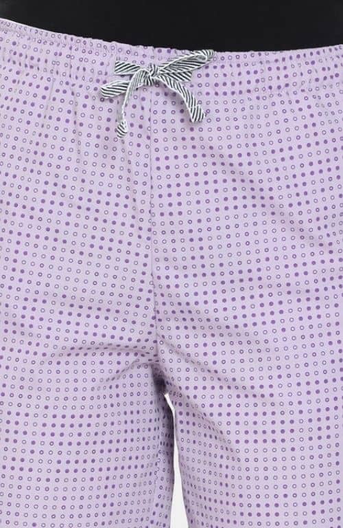The Purple Polka Dot Pattern Women PJ Pant