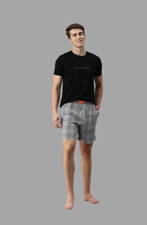 The Gray Checked Waistband - Tuned Boxer