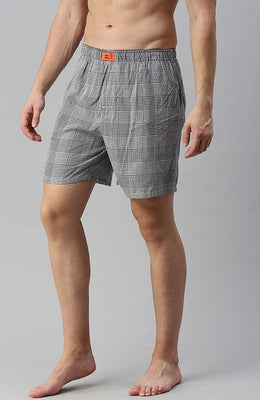 The Gray Checked Waistband - Tuned Boxer