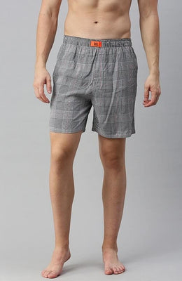 The Gray Checked Waistband - Tuned Boxer