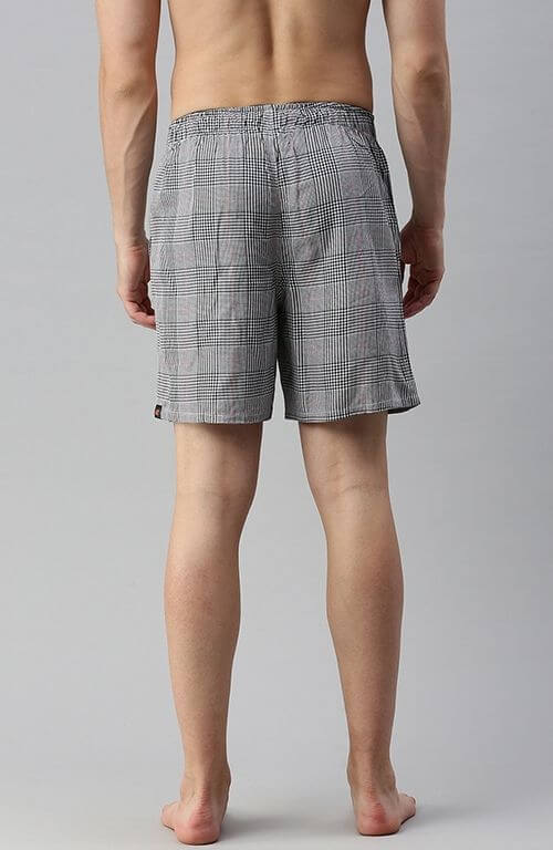 The Gray Checked Waistband - Tuned Boxer