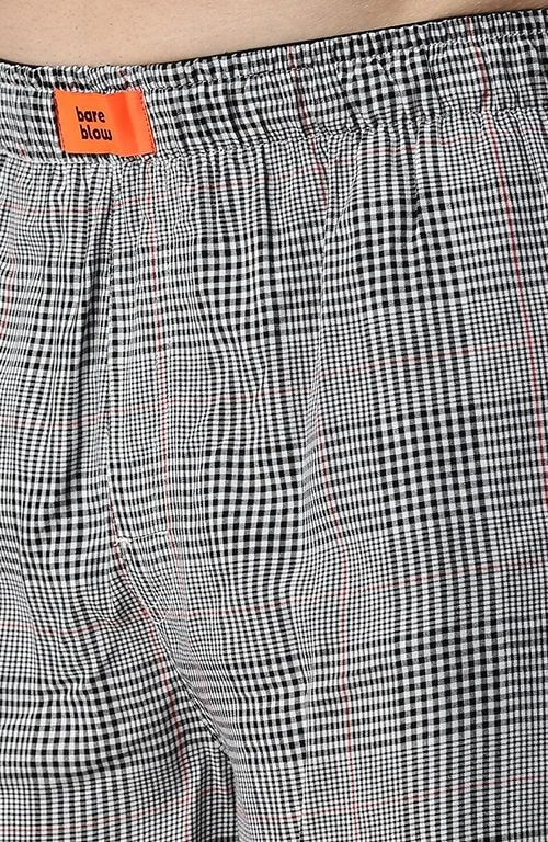 The Gray Checked Waistband - Tuned Boxer