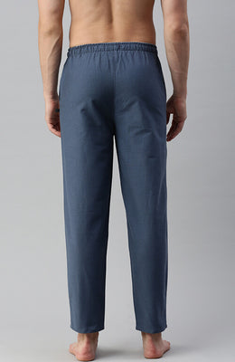 The SlateGray Solid Men PJ Pant