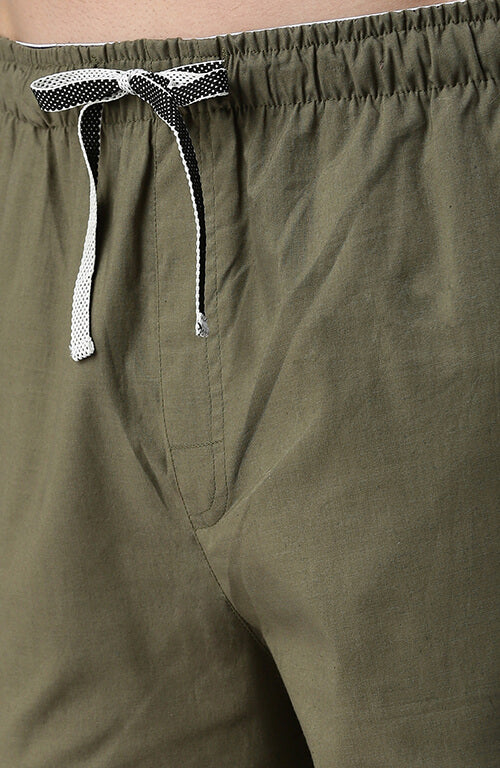 The Royal Olive Green Men PJ Pant