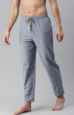 The Sky Chambray Solid Men PJ Pant