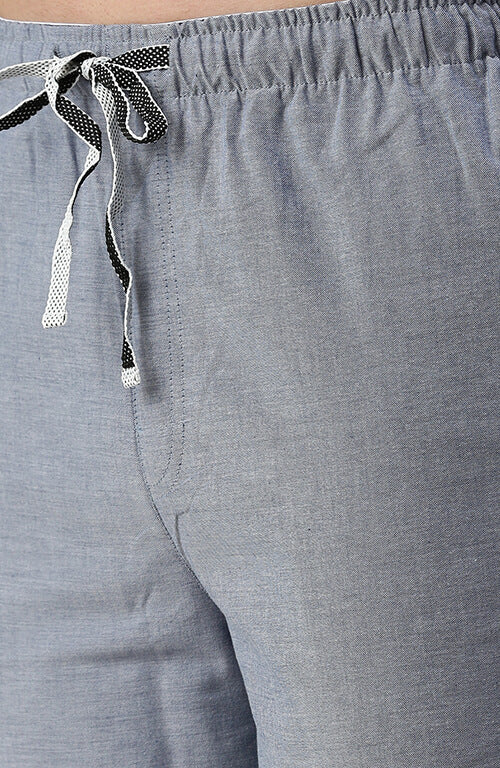 The Sky Chambray Solid Men PJ Pant