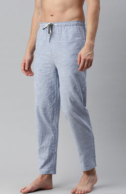 The Light Blue Pinstripe Men PJ Pant