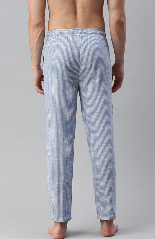 The Light Blue Pinstripe Men PJ Pant