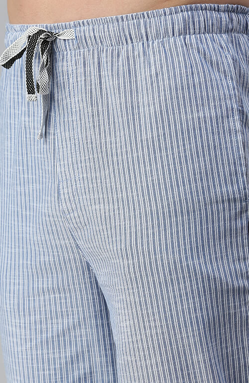 The Light Blue Pinstripe Men PJ Pant