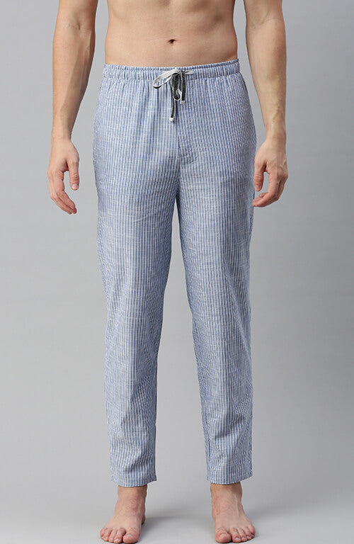 The Light Blue Pinstripe Men PJ Pant