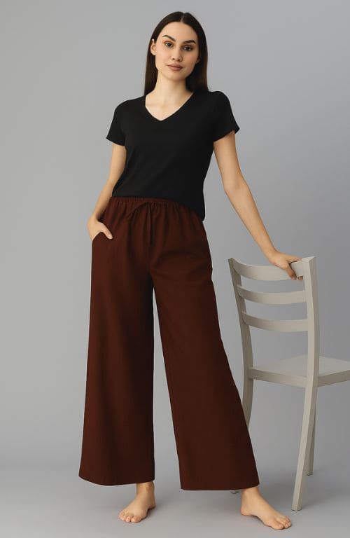 The Royal Coffee Solid Wide Leg