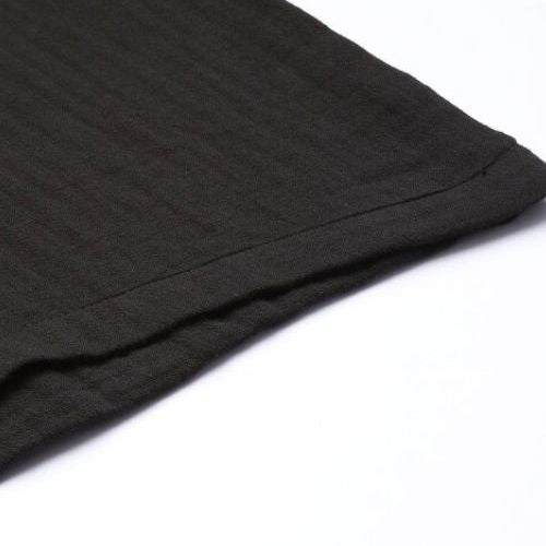 The Marcus Black Cotton Women Wide Leg Pant