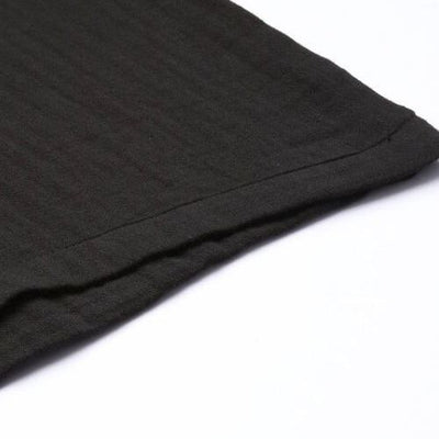 The Marcus Black Cotton Women Wide Leg Pant