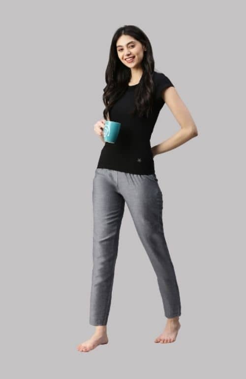 The Grey Solid Women PJ Pant