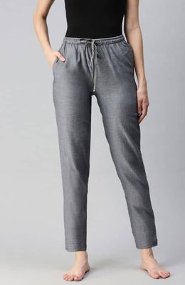 The Grey Solid Women PJ Pant