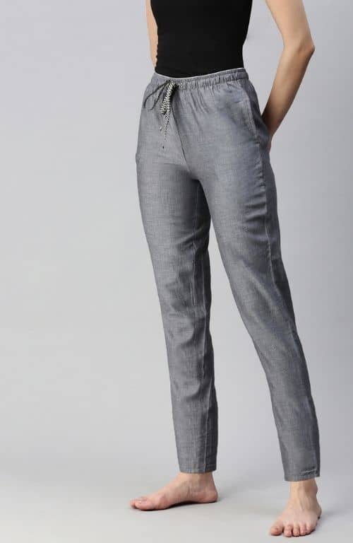 The Grey Solid Women PJ Pant