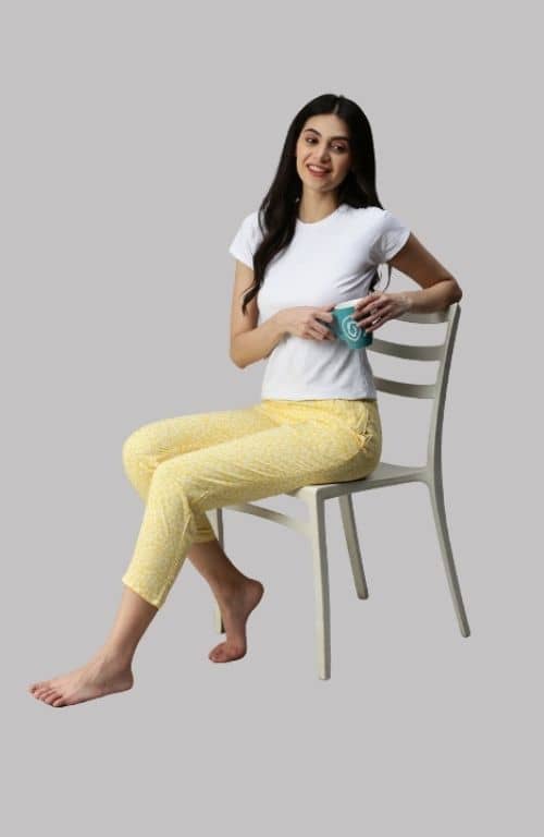 The Yellow Floral Women PJ Pant