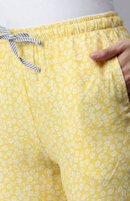 The Yellow Floral Women PJ Pant