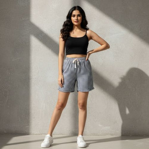 The Nifty Check Women WFH Shorts