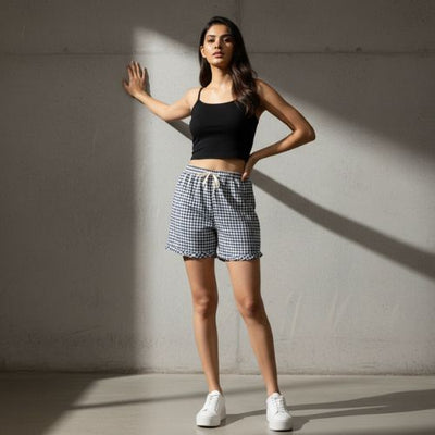 The Nifty Check Women WFH Shorts