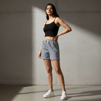 The Nifty Check Women WFH Shorts