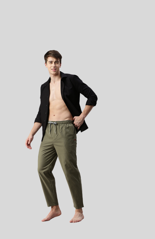 The Royal Olive Green Men PJ Pant