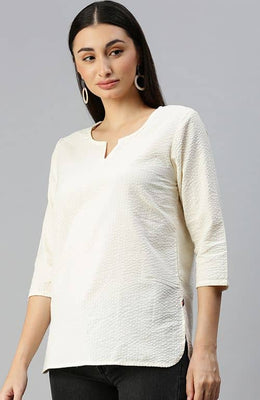 The Imprerial Cream Women Top