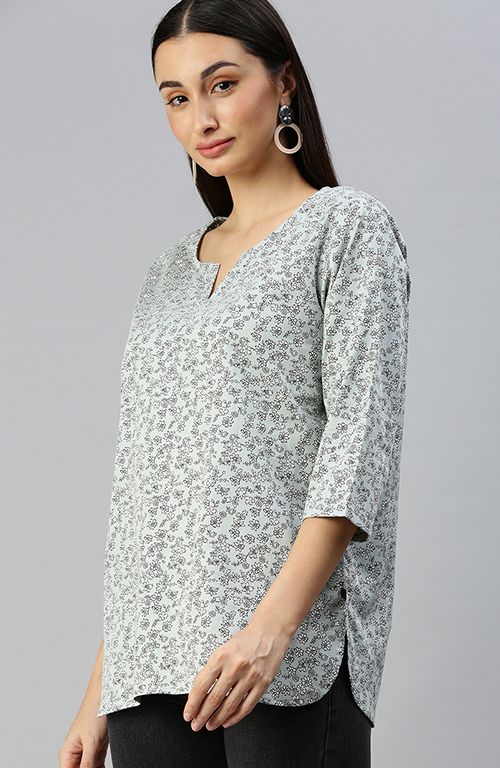 The Sage Small Spoonflower Women Top
