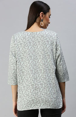 The Sage Small Spoonflower Women Top