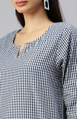 The Mini Gingham Checked Women Top