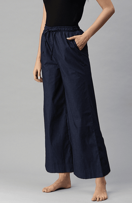 The Midnight Blue Women Wide Leg