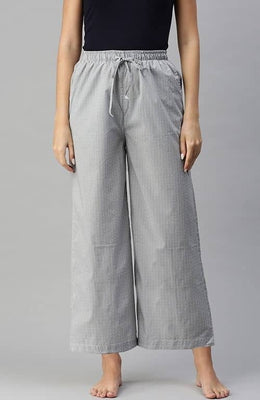 The Bareblow Black and White Matter Women Wide Leg