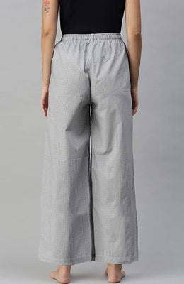 The Bareblow Black and White Matter Women Wide Leg