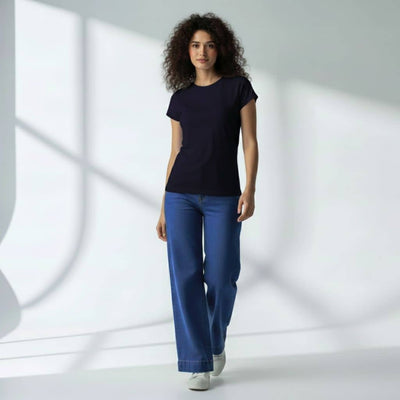 The Great Blue Crew Neck T-Shirt For Women