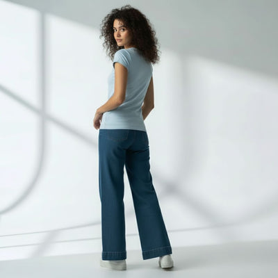 The Ocean is Aqua Crew Neck T-Shirt For Women