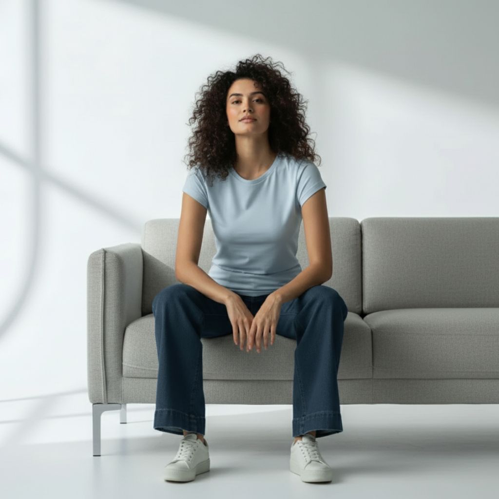 The Ocean is Aqua Crew Neck T-Shirt For Women