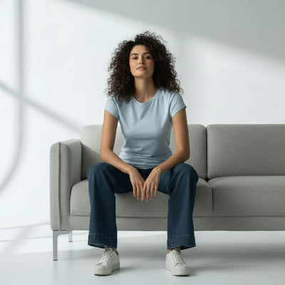 The Ocean is Aqua Crew Neck T-Shirt For Women