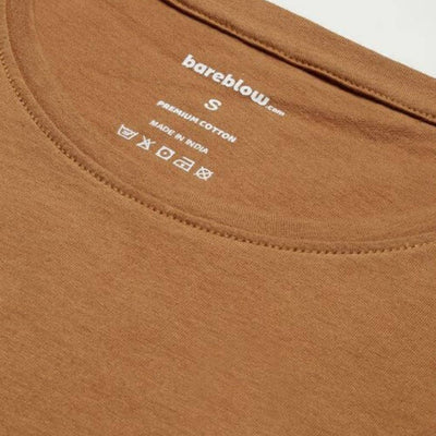 The Pearl Brown Crew Neck T-Shirt For Women